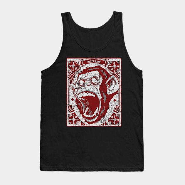 Monkey Art Tank Top by viSionDesign